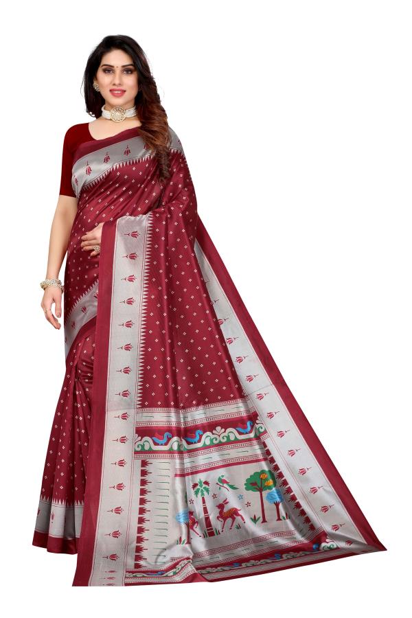 Art Silk Saree 2 Beauitful Ethnic Wear Saree